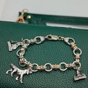 ✨ Silver Dog Charm Bracelet ✨